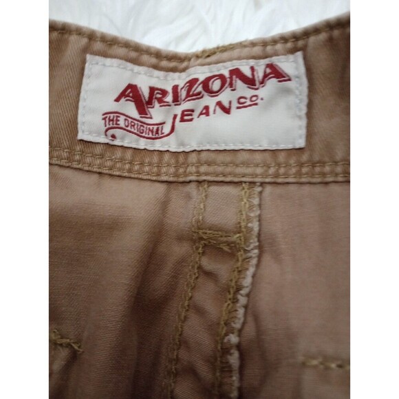 Arizona Jeans Two Shorts  Khaki Beige Cargo Pockets Classic Fit Size 26 - Picture 6 of 16